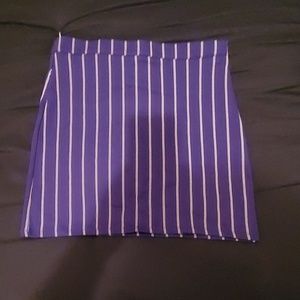 Striped forever 21 side zip